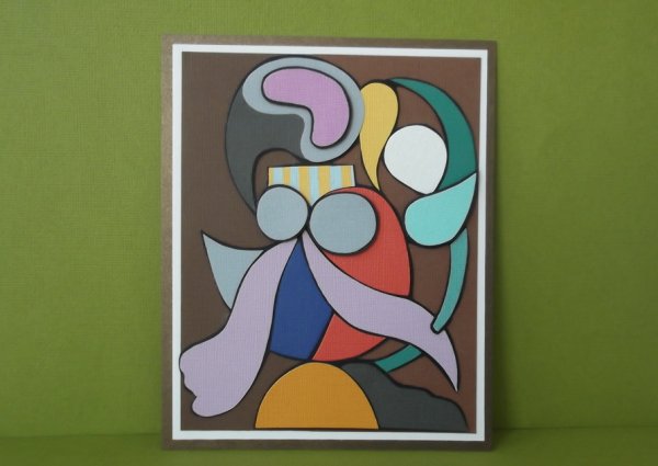 Абстрактная аппликация в детском саду