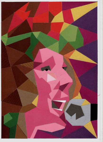 Абстрактные аппликации из цветной