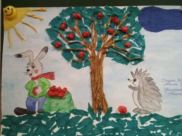 Детские рисунки по сказкам Сутеева