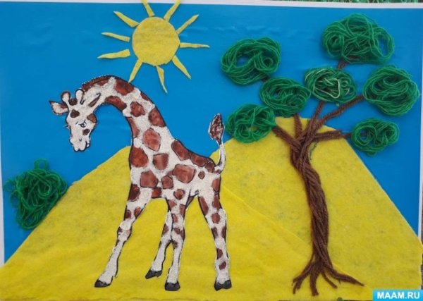 Рисование с элементами аппликации