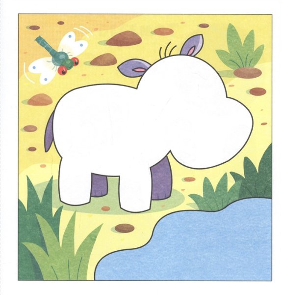 Африка аппликация для детей