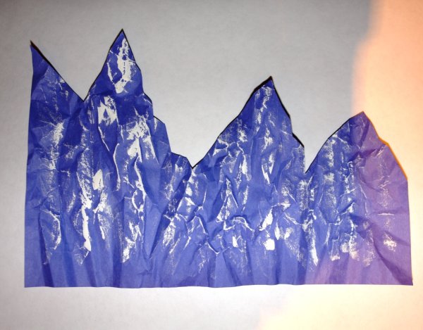 Горы из картона