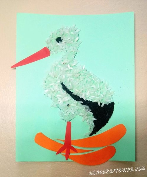 Аппликация птицы