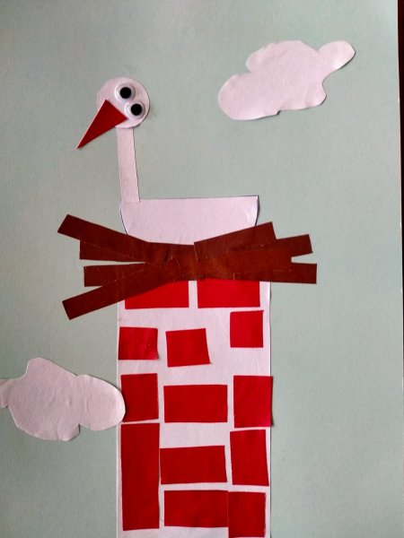 Аист из бумаги своими руками