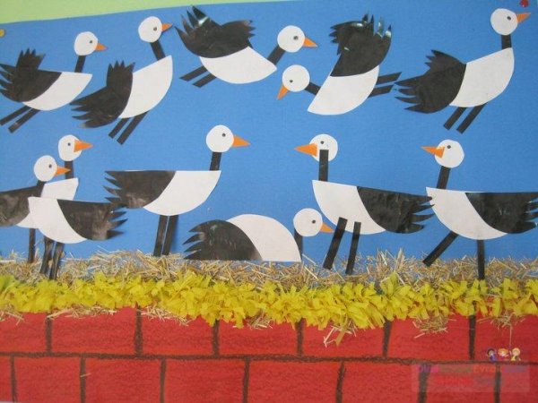 Аппликация Аист