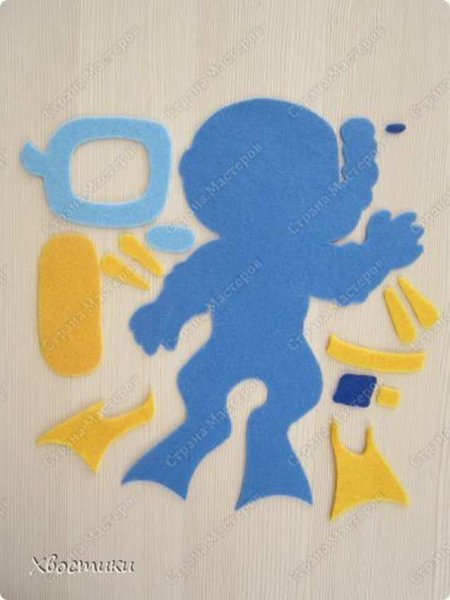 Аппликация водолаз