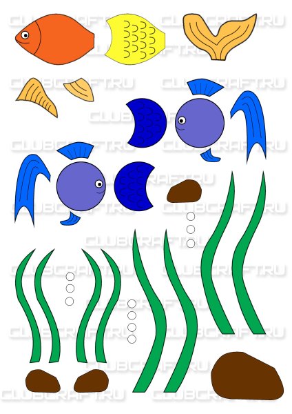 Водоросли из бумаги