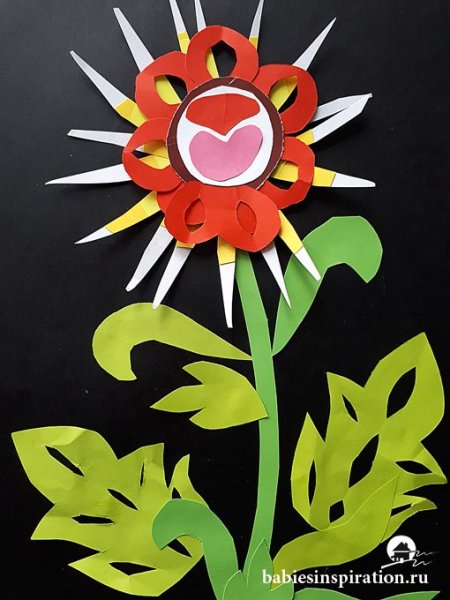 Поделки Аленький цветочек из бумаги