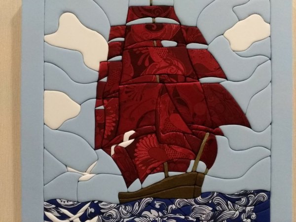 Панно из ткани