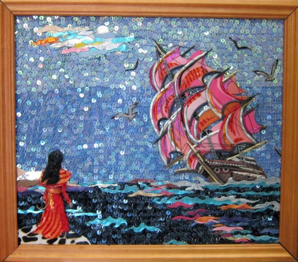 Алые паруса панно