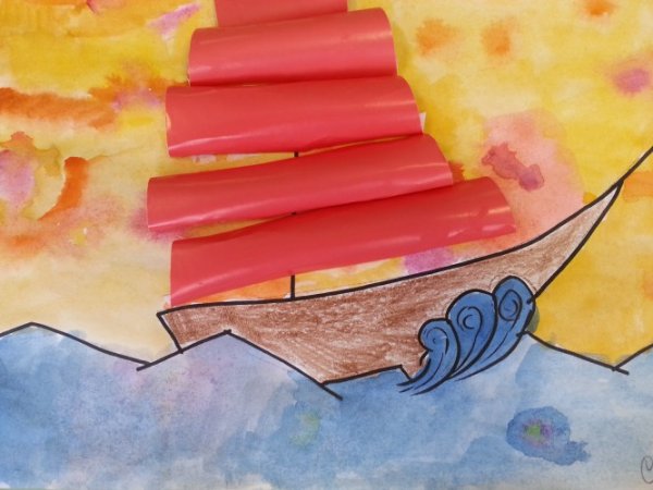 Поделка на тему Алые паруса