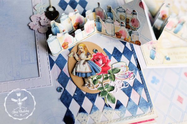 Скрапбукинг в стиле Алиса в стране чудес