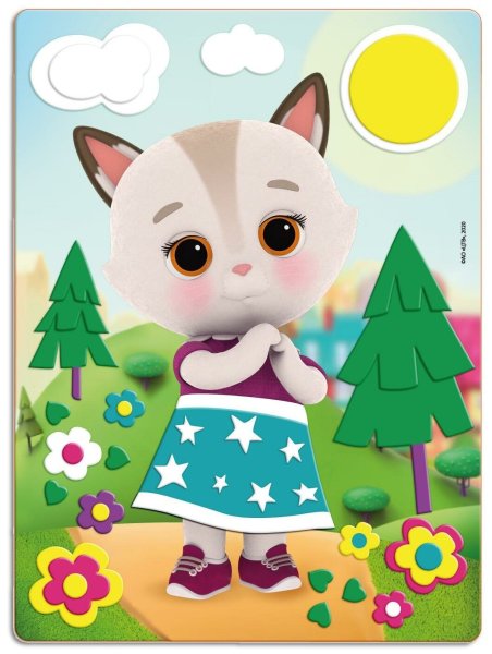 Кошечки собачки объемная аппликация