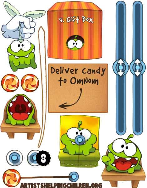 Ам Ням из бумаги