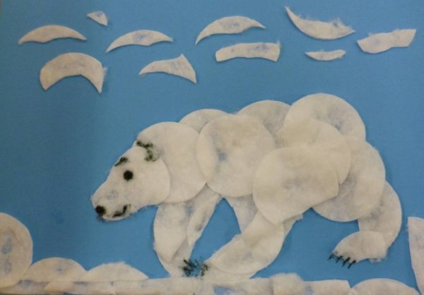 Аппликация животные севера