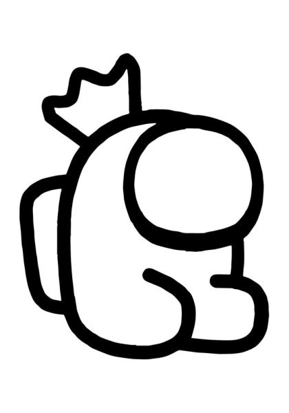 Among us раскраска для детей