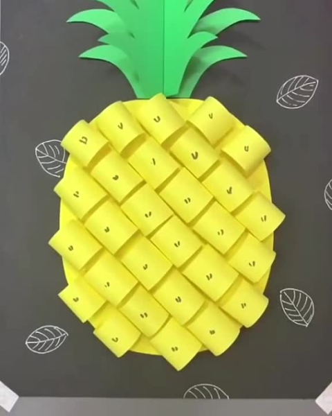 Объемная аппликация ананас