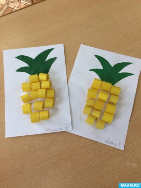 Аппликация ананас