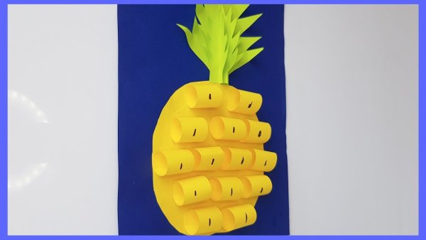 Объемная аппликация ананас