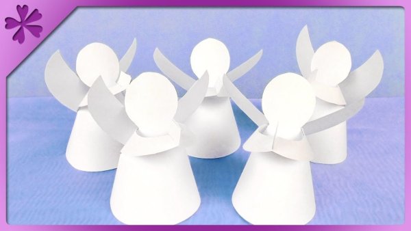 Ангел поделка из бумаги для детей