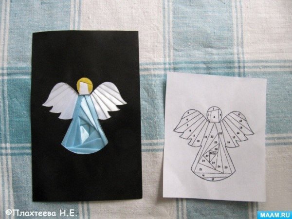 Аппликация ангела