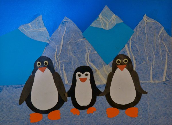 Поделка Пингвин из бумаги