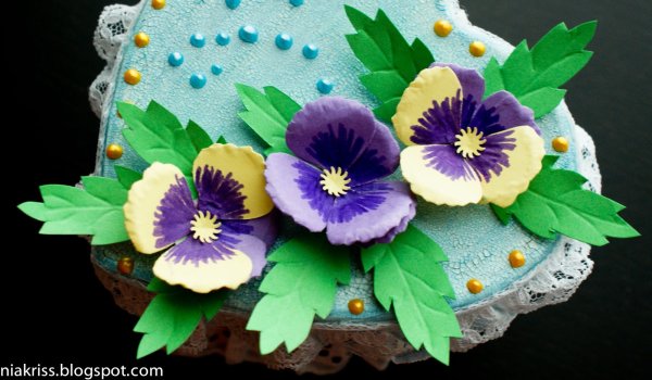 Квиллинг Анютины глазки мастер класс