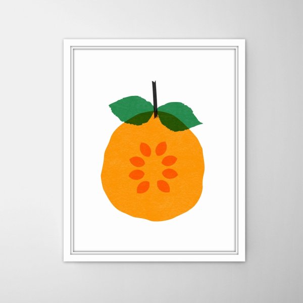 Объемная аппликация апельсин