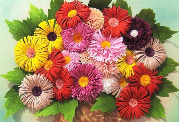 Хризантема квиллинг