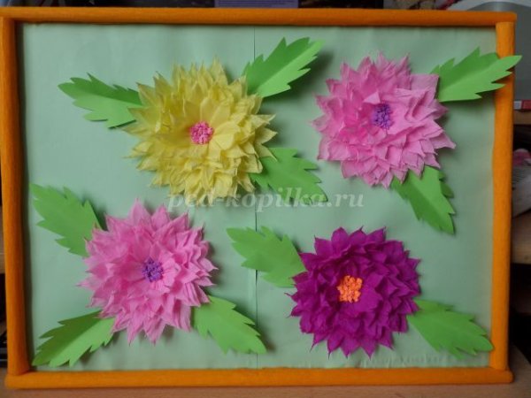 Объемная аппликация Астра