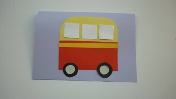 Аппликация транспорт в подготовительной группе