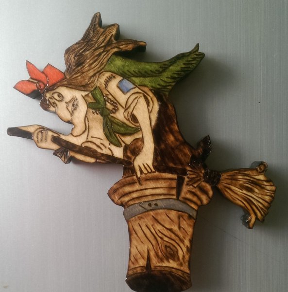 Баба Яга Выжигание