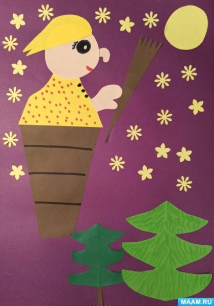 Рисование с детьми с элементами аппликации