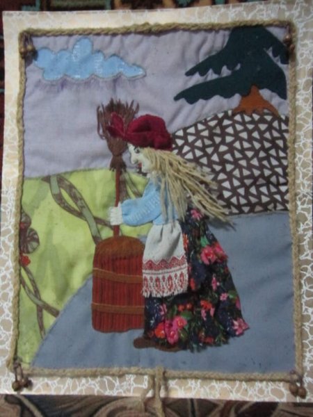 Поделка баба Яга из бумаги