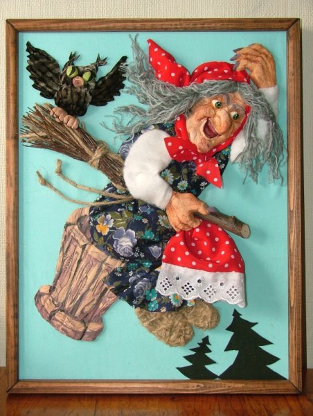 Баба Яга поделка