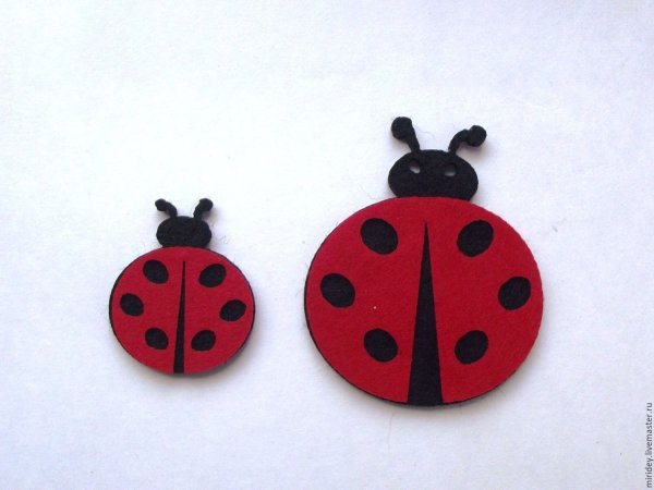 Божья коровка поделка из бумаги