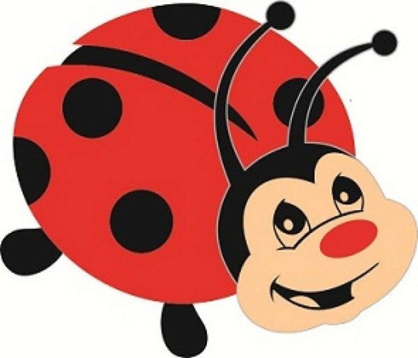 Трафарет Божьей коровки для детсада