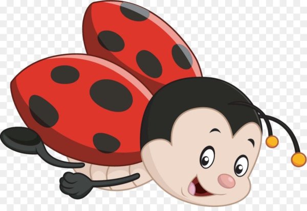 Божья коровка мультяшная