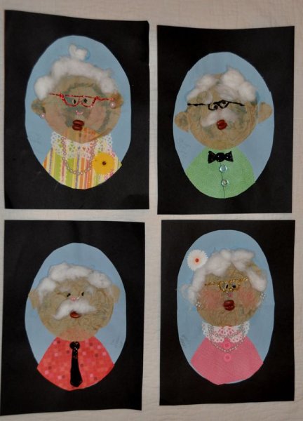 Аппликация ко Дню бабушек и дедушек