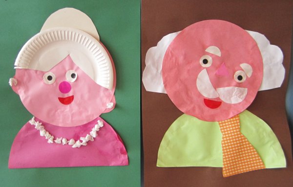 Аппликация для бабушки