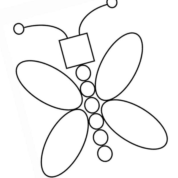 Насекомые из геометрических фигур