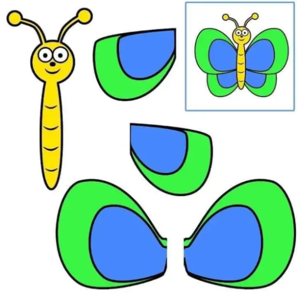 Трафареты для аппликаций для малышей