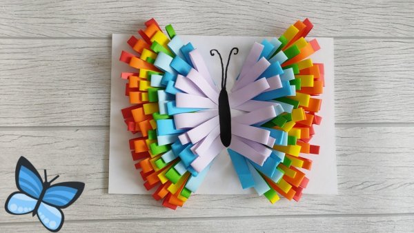 Объемная аппликация бабочка