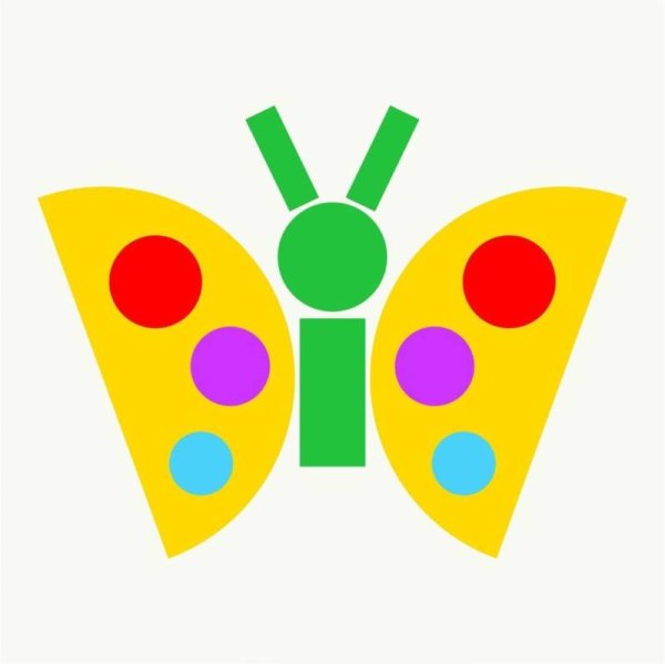 Аппликация из геометрических фигур для детей