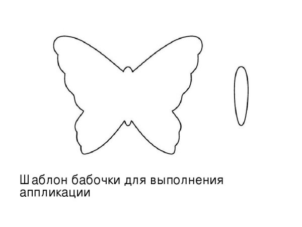 Заготовки для аппликации бабочка