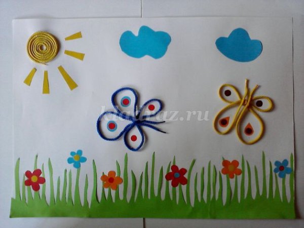 Аппликация по теме насекомые в подготовительной группе