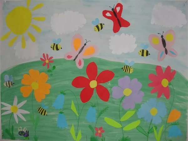 Рисование лето в старшей группе