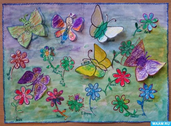 Нетрадиционная аппликация лето