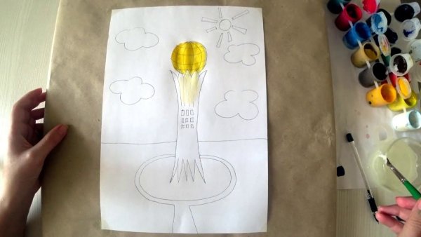 Схема рисования Байтерека