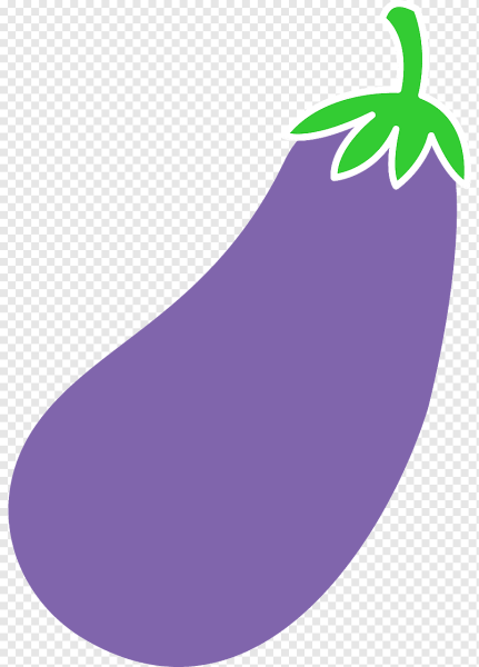 Аппликация баклажан